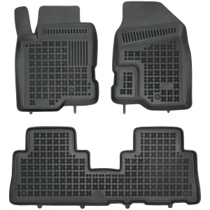 SSANG YONG KORANDO III 2010-2017 Nakładka na zderzak z zagięciem (stal + folia karbonowa)